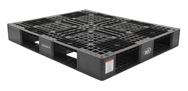 BLACK PLASTIC PALLET 6600 LB 48 X 40